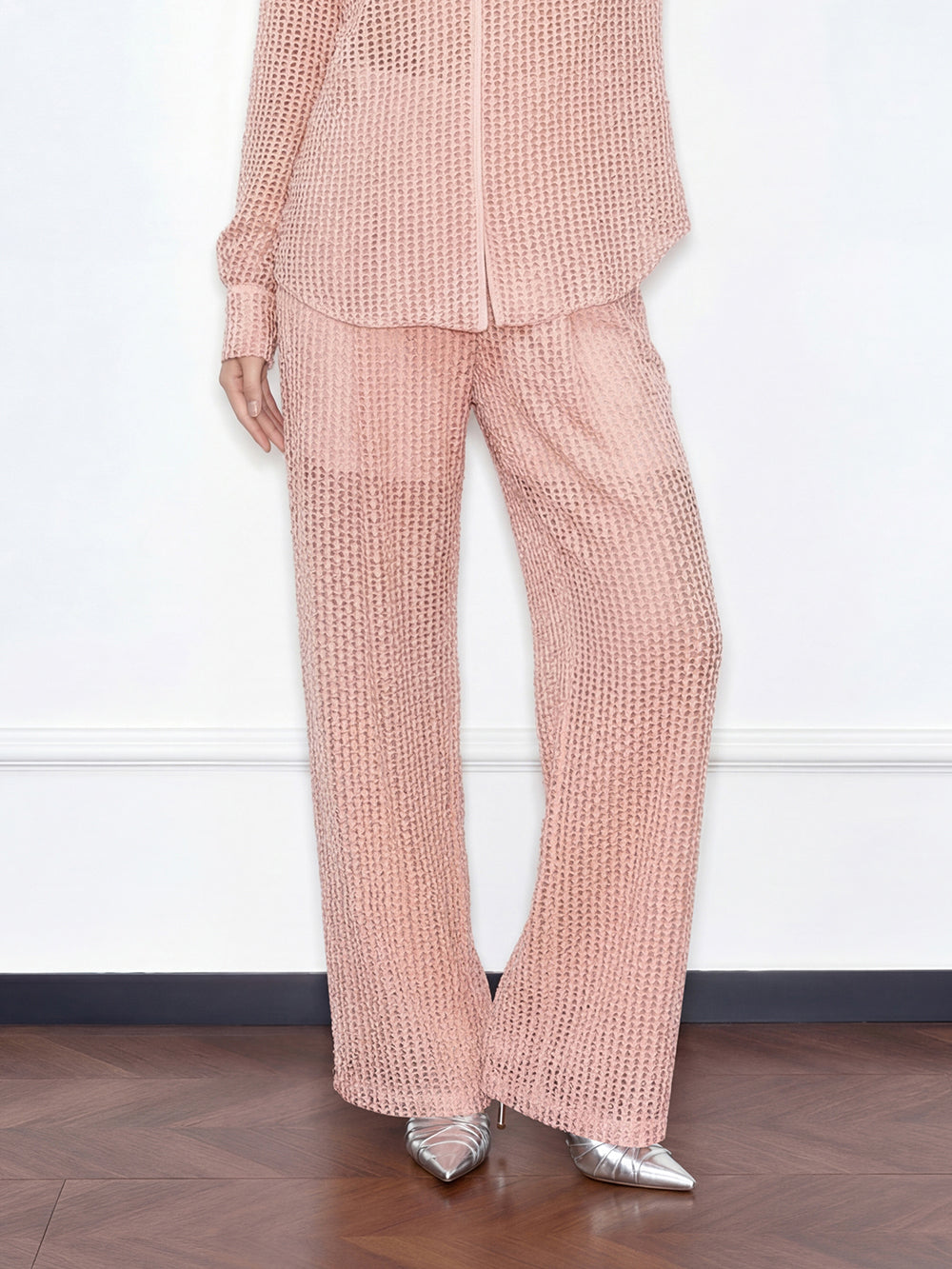 MUKZIN "Capsule Collection" New Chinese Style Embroidered Summer Silk Set, Mulberry Silk Trousers