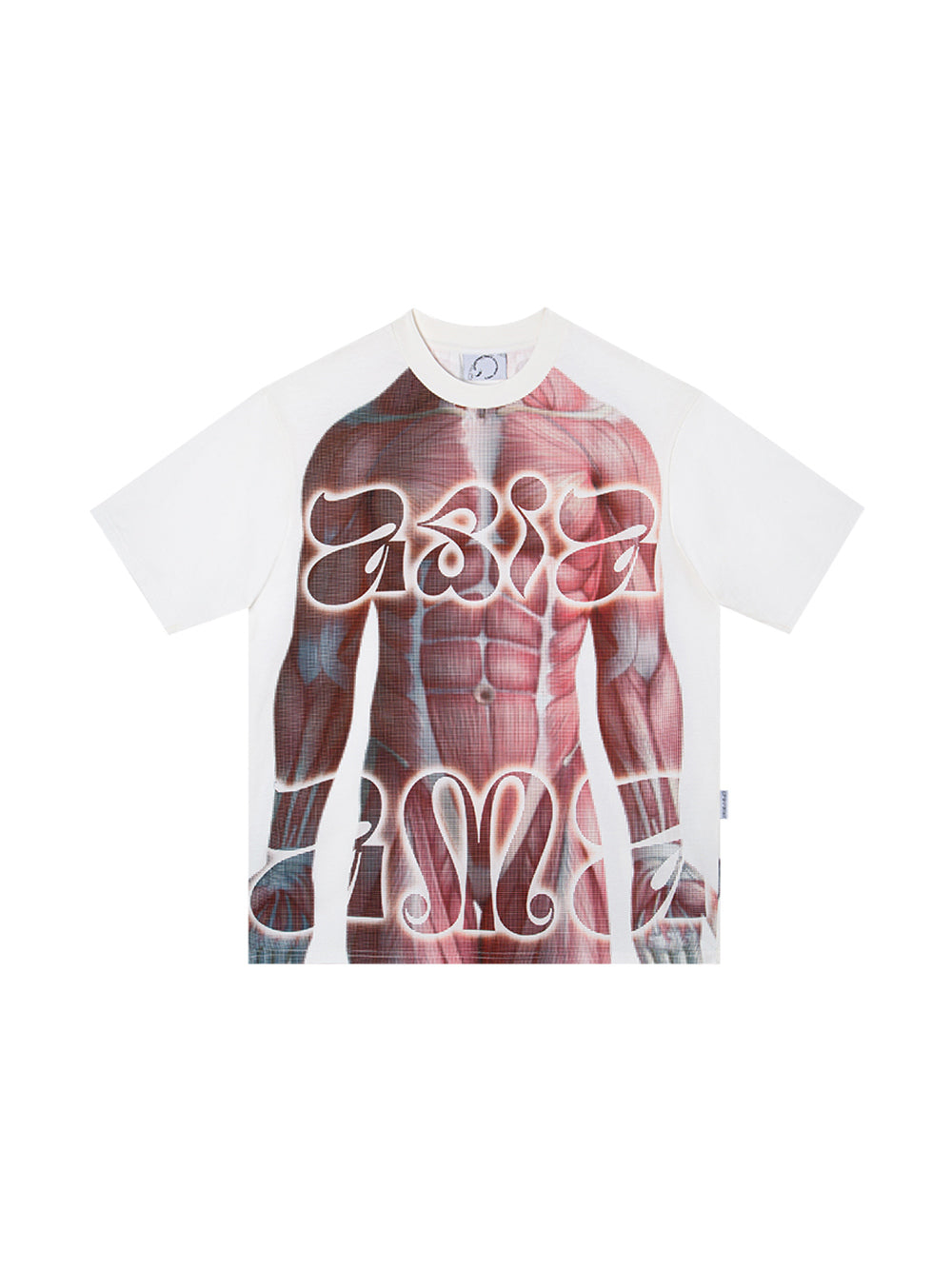 MUKTANK 23SS Human Muscle Print T-shirts Round Neck