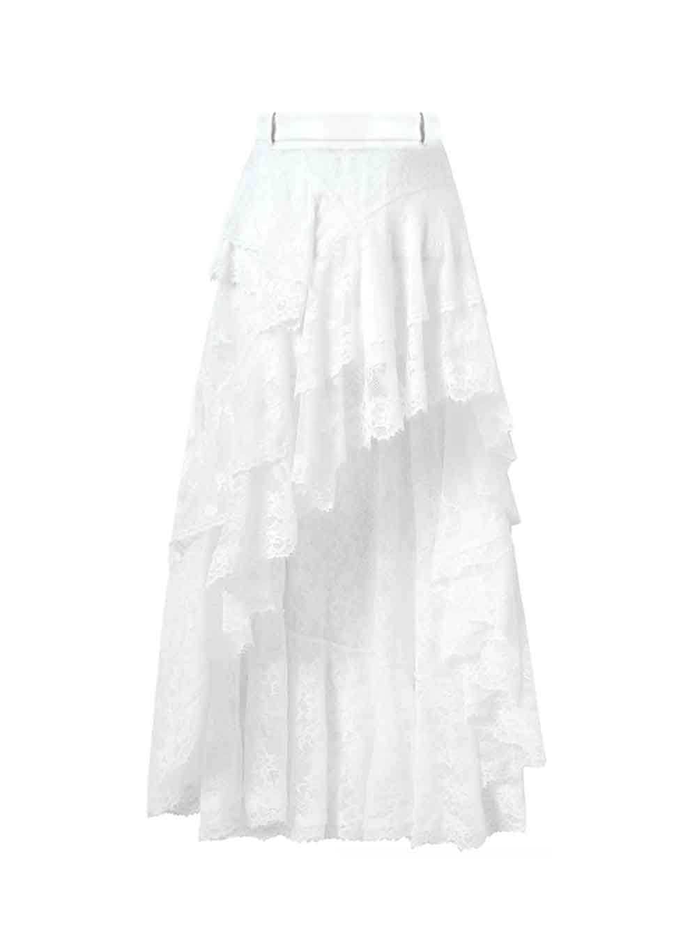 MUKTANK × Jqwention Heavy Craft Lace Asymmetric Panel Maxi Dress