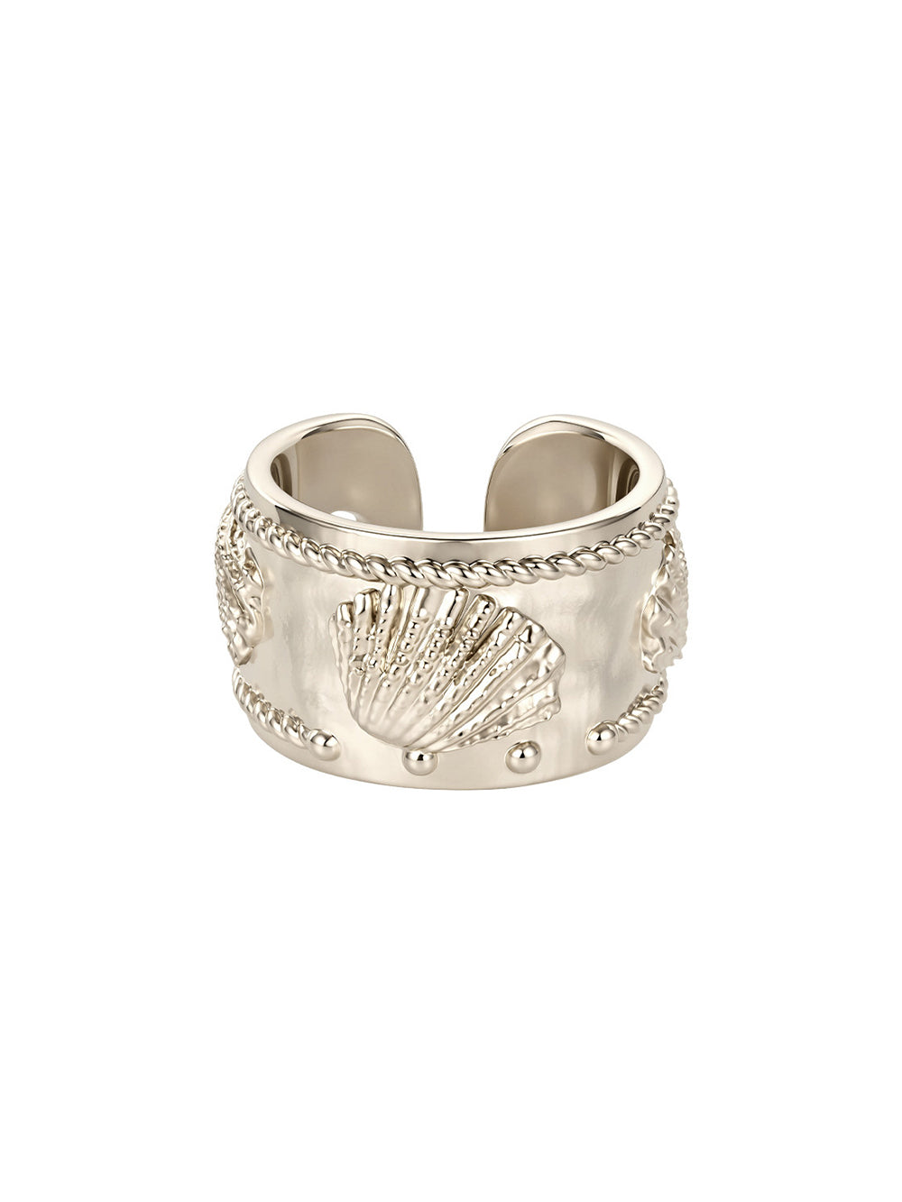 MUKTANK x SUN HUNTER Ocean Embossed Ring