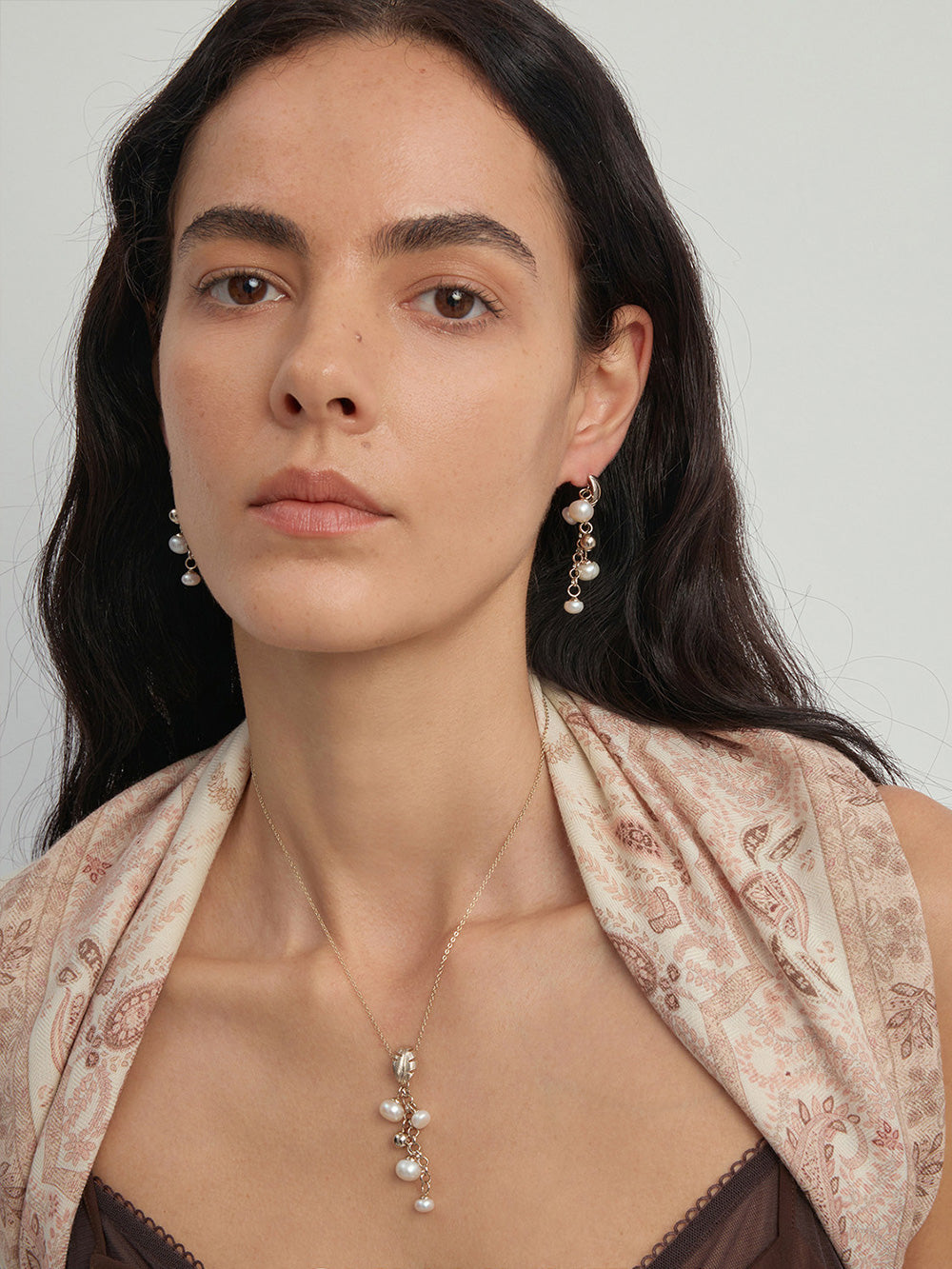 MUKTANK x SUN HUNTER Ocean Coconut Tree Pearl Earring