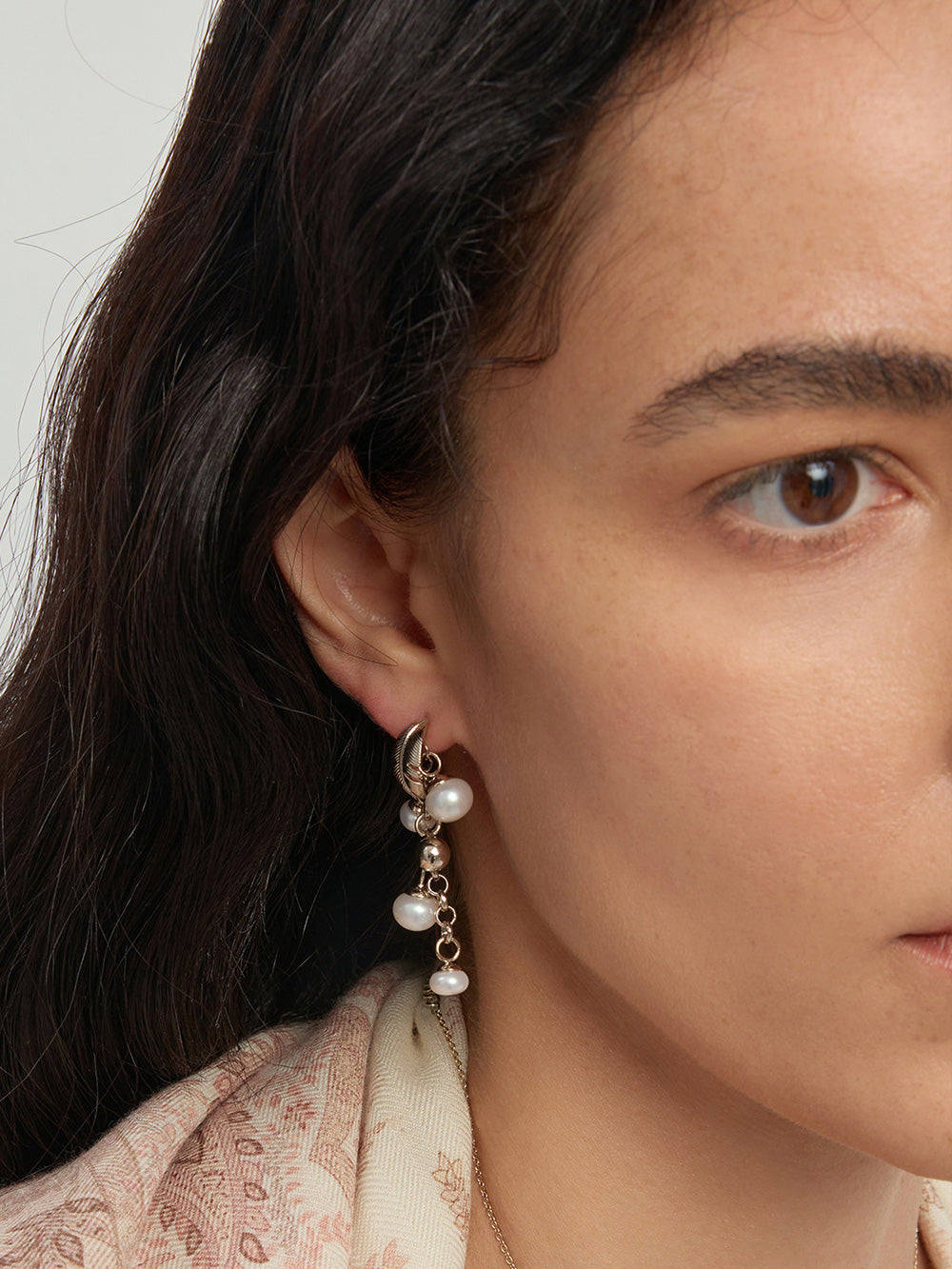 MUKTANK x SUN HUNTER Ocean Coconut Tree Pearl Earring