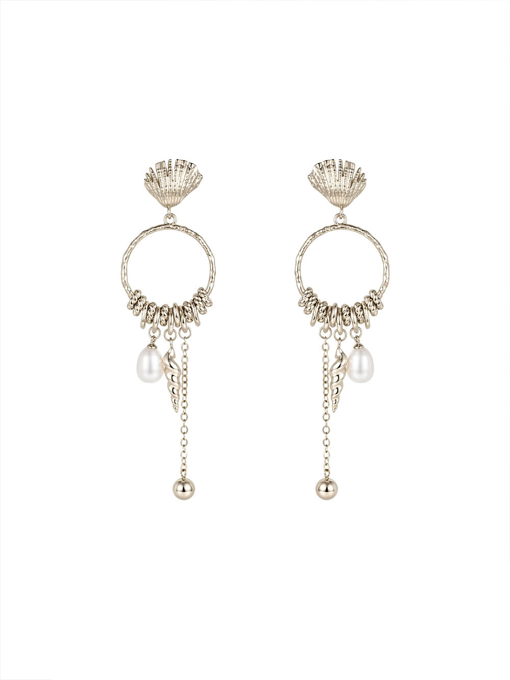 MUKTANK x SUN HUNTER Ocean Circle Drop Earring
