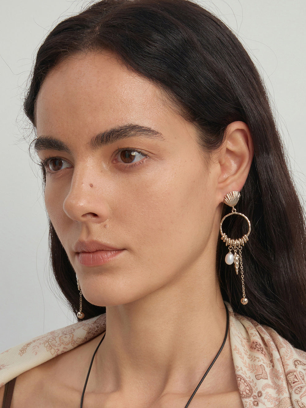 MUKTANK x SUN HUNTER Ocean Circle Drop Earring