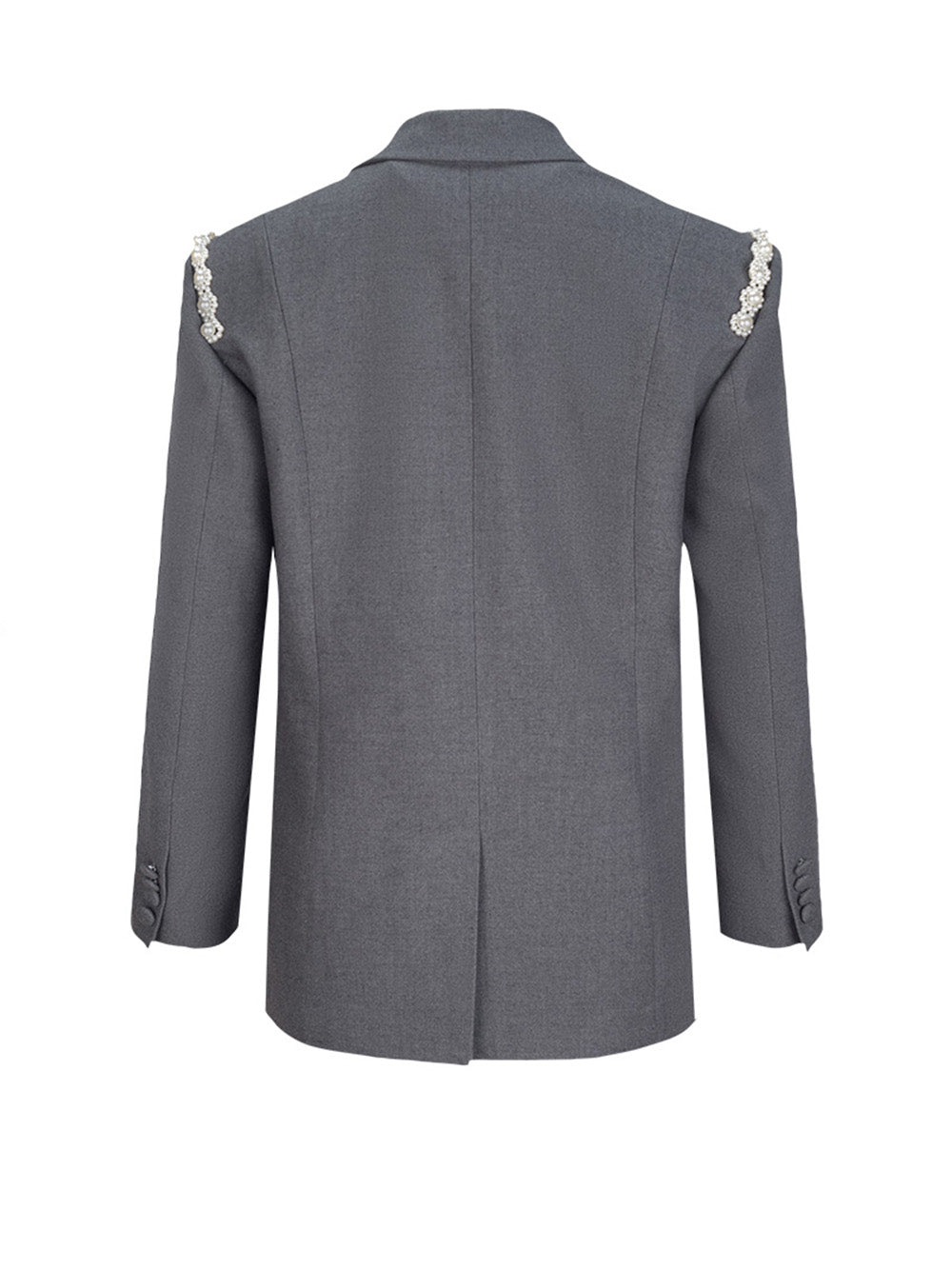 MUKZIN Grey Loose Coat With Bunny Decoration