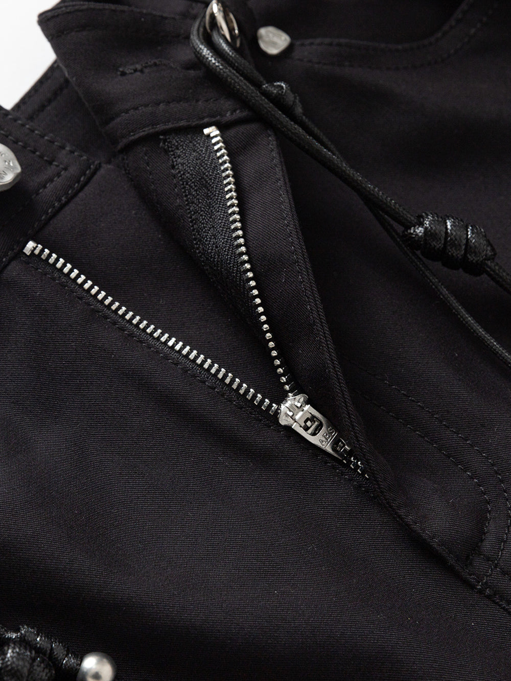 MUKZIN Black Classic Slim Flared Trousers