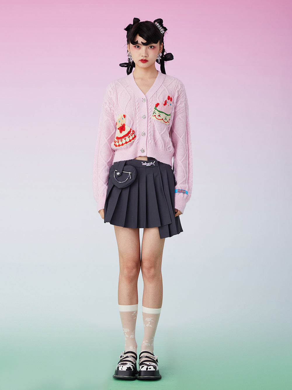 MUKZIN Spring Commute Pink Cardigan