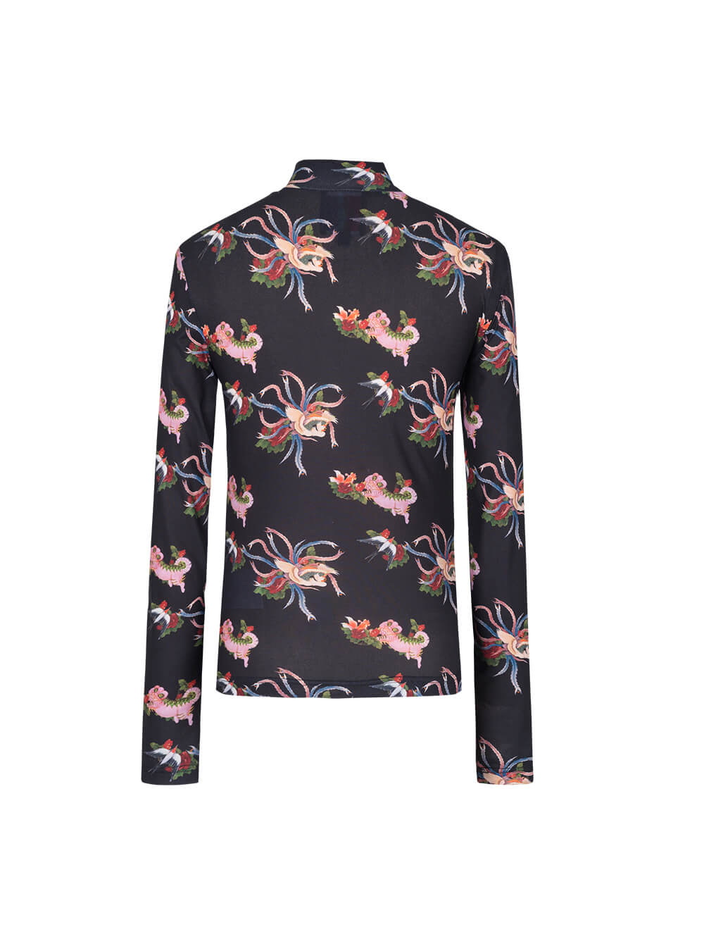 MUKZIN Slim Fit Knit Printed Bottoming Shirt