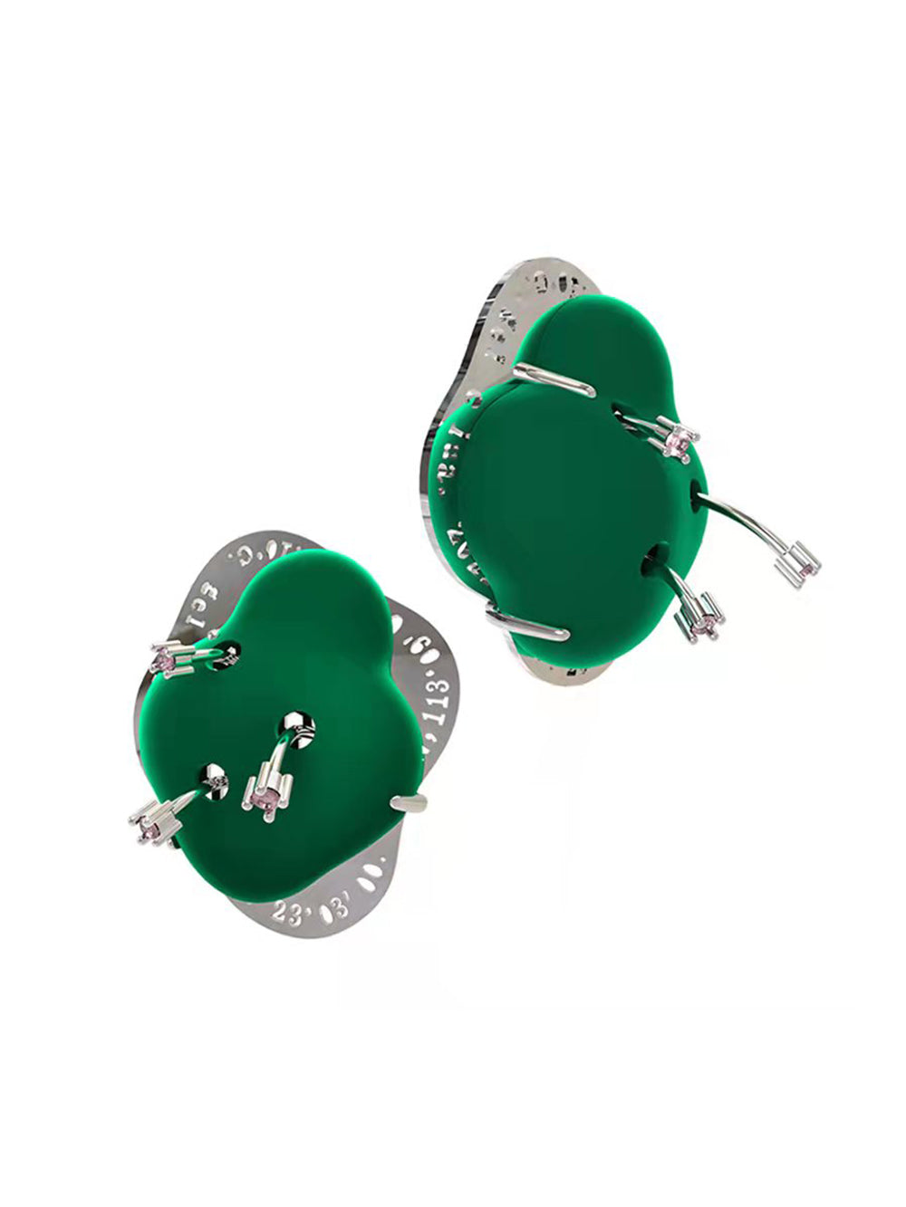 MUKTANK X GEL E LUA Electric Moss Earrings
