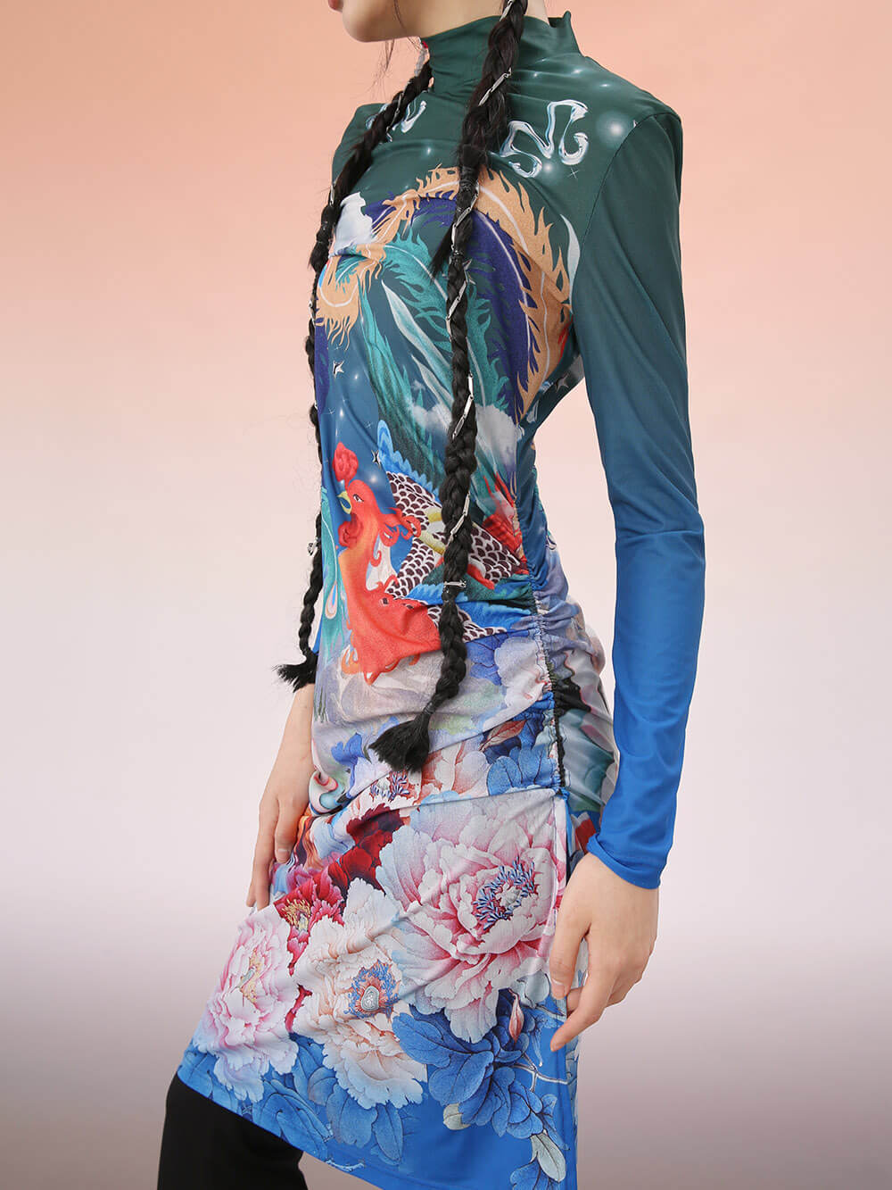 MUKZIN Shift Print Bottoming Dress