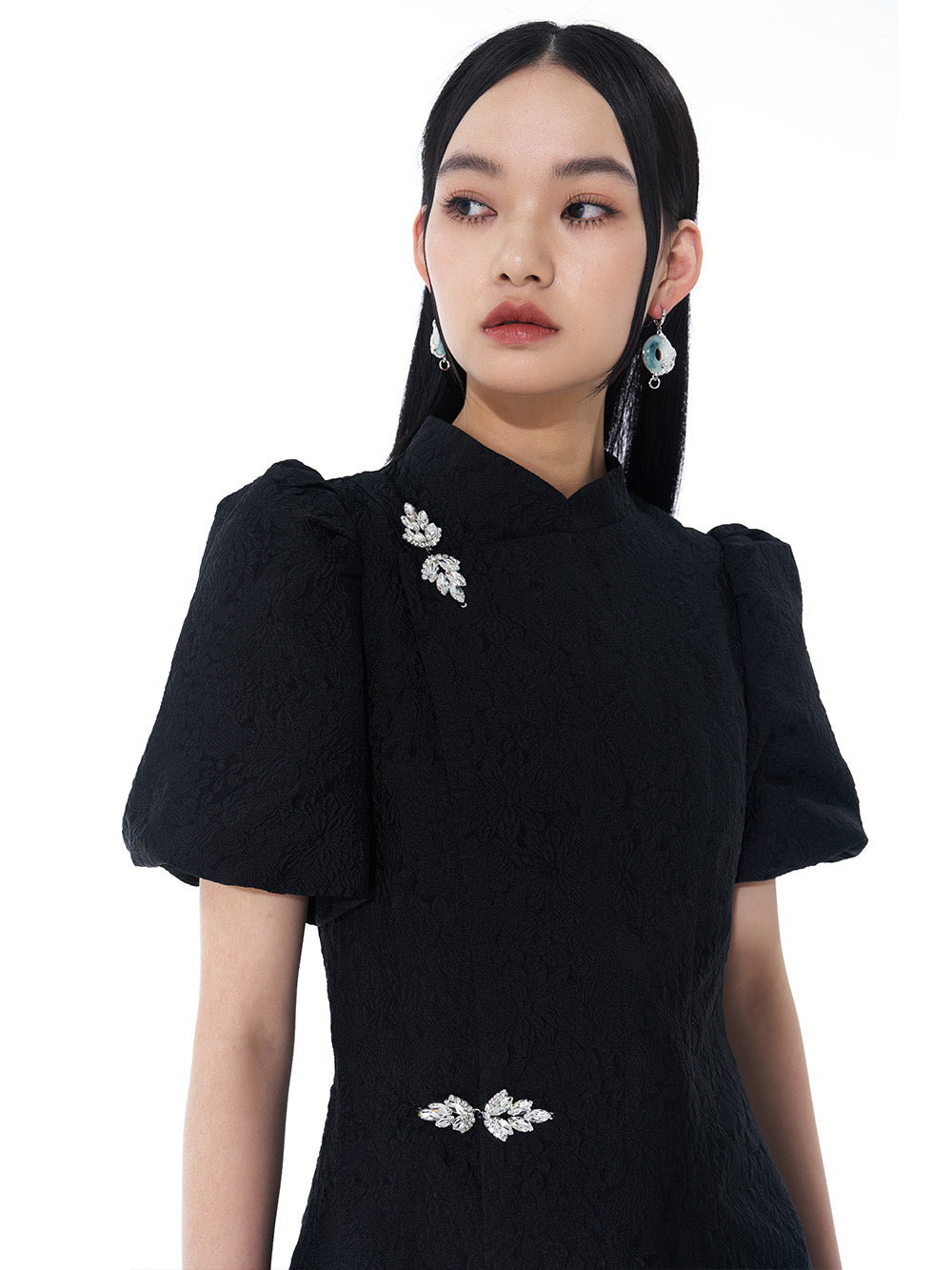 MUKTANK Black Princess Sleeve Modified Dress