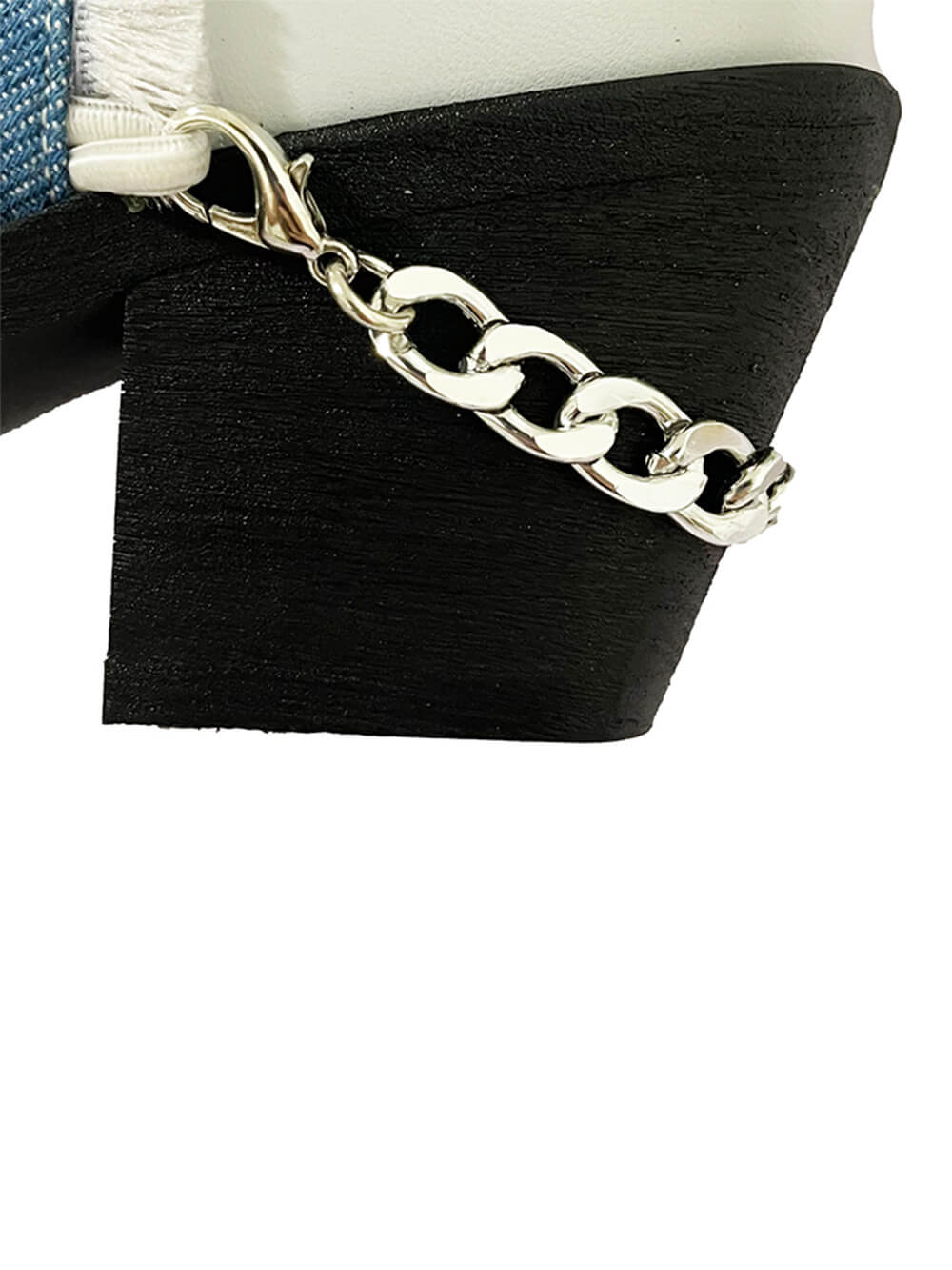 MUKTANK Χ AZ43 2022 Denim Stitching Chain Hollow Boots 930