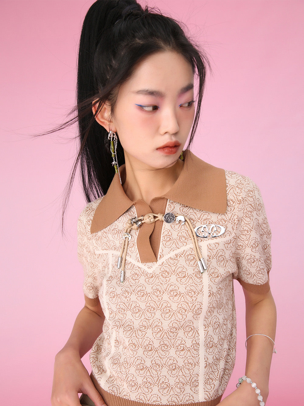 MUKZIN Shorter Knitted All-match Fashion Simple T-shirts