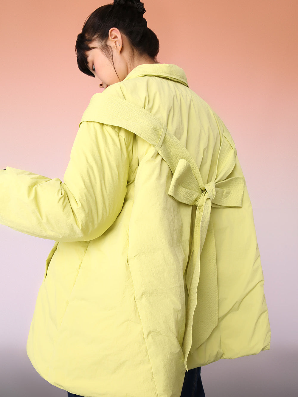 MUKZIN Cute Style A-line Yellow Down Jacket
