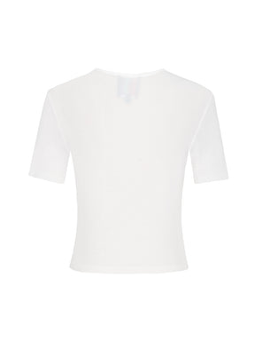 MUKZIN White Bottoming T-Shirt