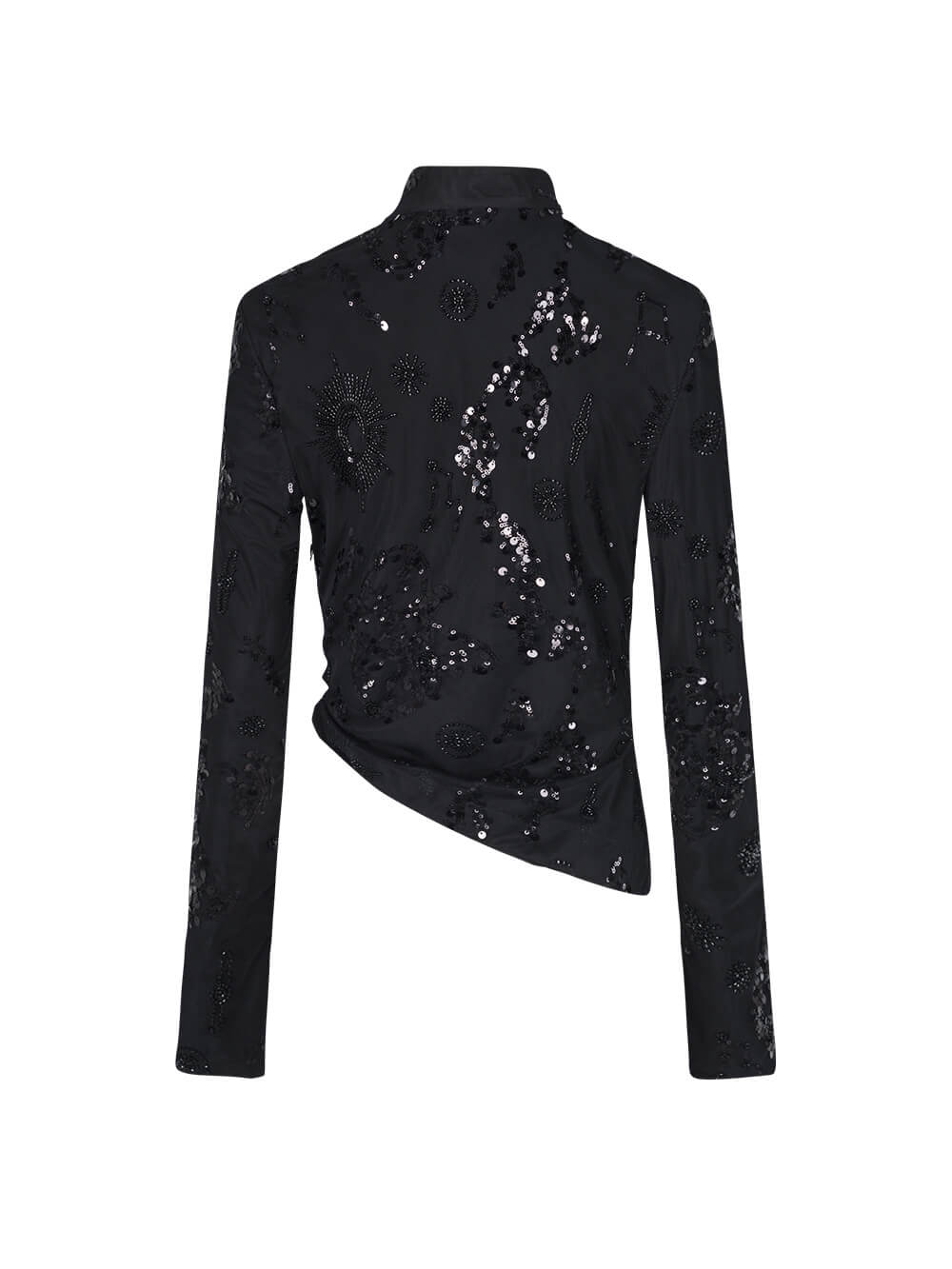 MUKZIN Mid-Length Asymmetric Black Top