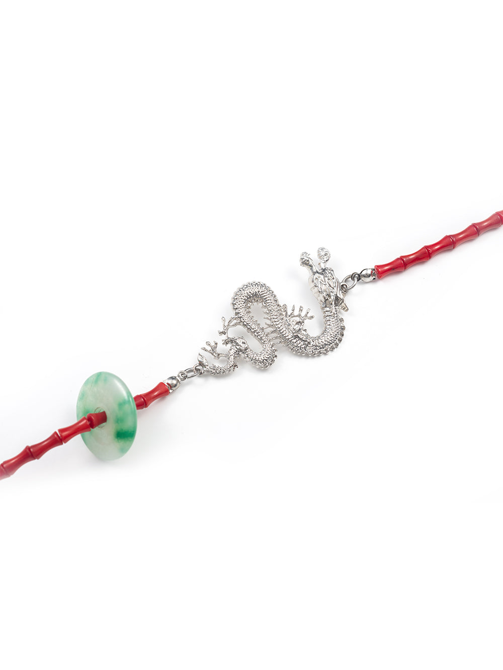 MUKTANK×BLUE VASE Red Jade Necklace