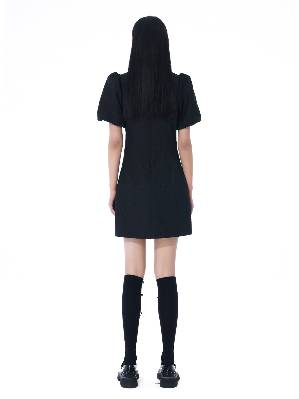 MUKTANK Black Princess Sleeve Modified Dress