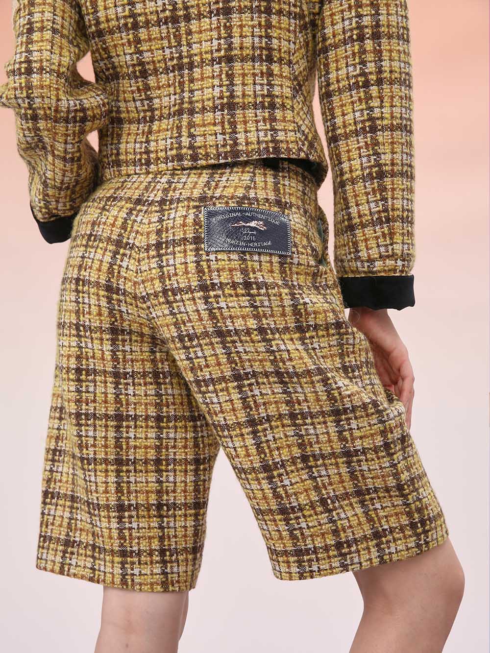 MUKZIN Yellow Coffee Color Short Small Fragrance Shorts