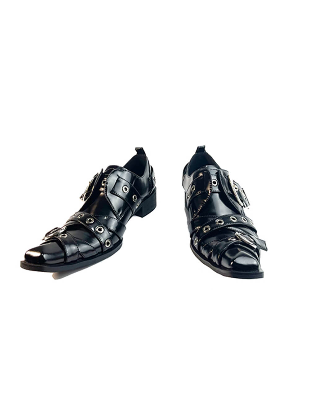 MUKTANK Χ AZ43 2022 Punk Girls 453 Black Leather Shoes