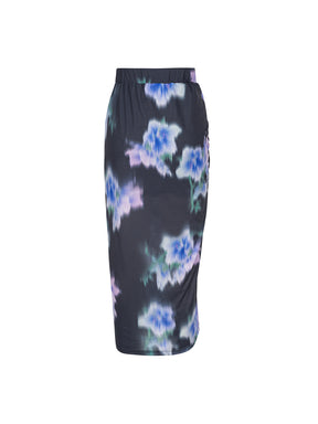 MUKZIN Printed Mid-Length Ruched Skirt