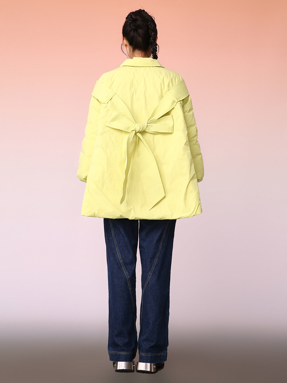 MUKZIN Cute Style A-line Yellow Down Jacket