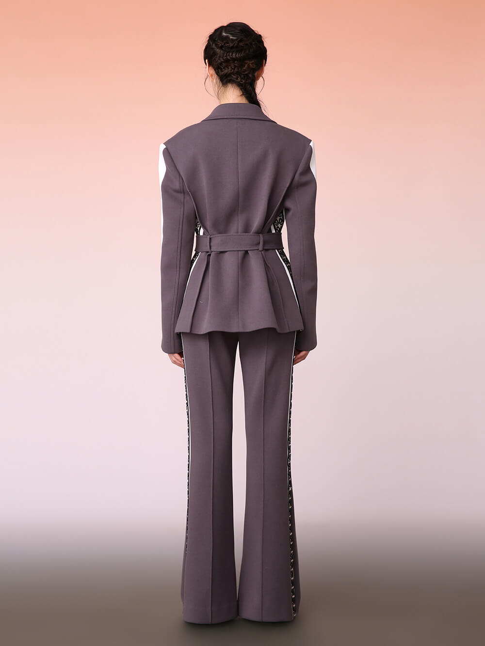 MUKZIN Grey Casual Blazer Coat