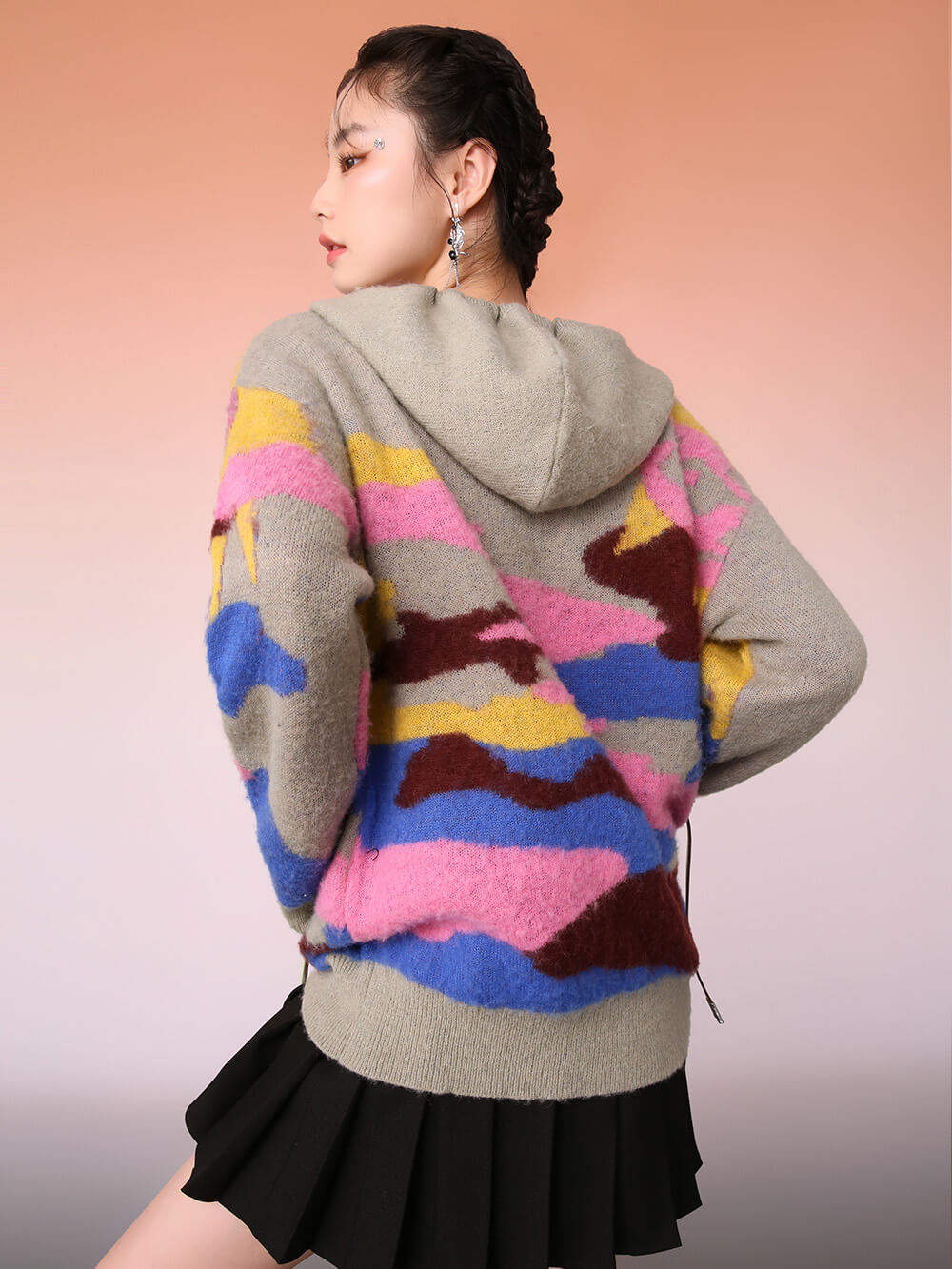 MUKZIN Trendy Color Casual Hooded Sweater