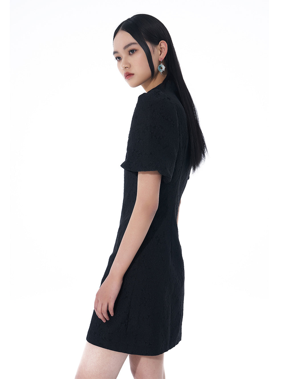 MUKTANK Black Princess Sleeve Modified Dress
