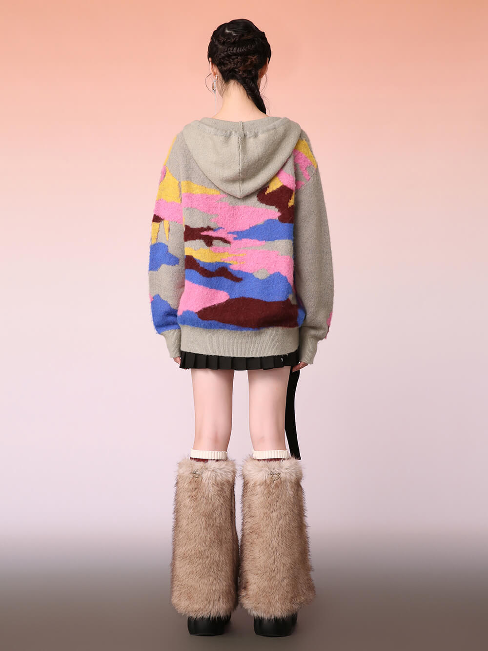 MUKZIN Trendy Color Casual Hooded Sweater