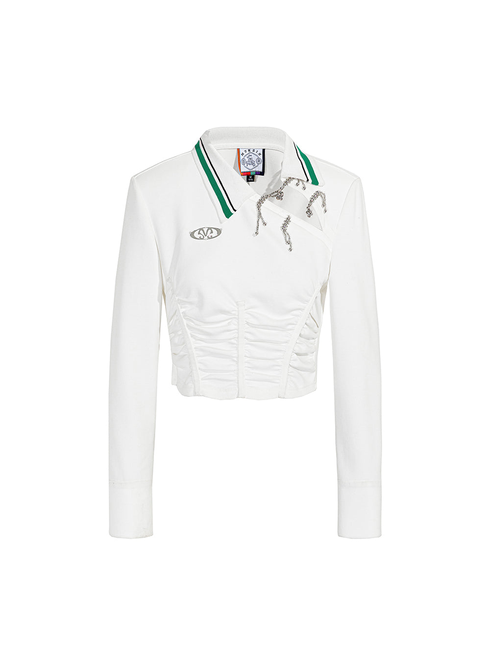 MUKZIN Slim White POLO Collar School Style T-shirts