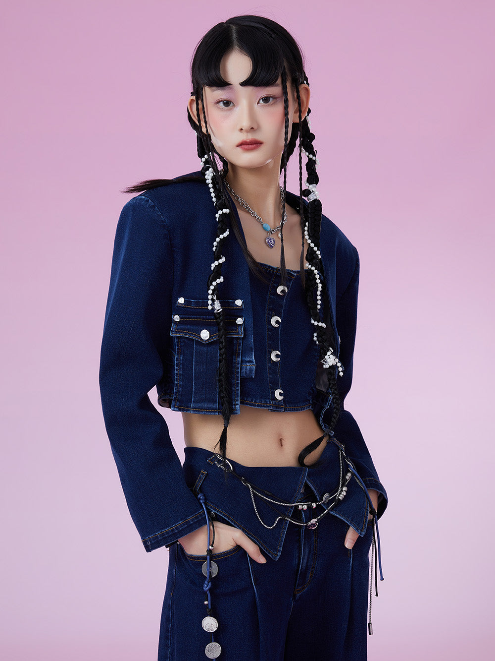 MUKZIN Short Fashionable Comfortable Original Casual Denim Jacket