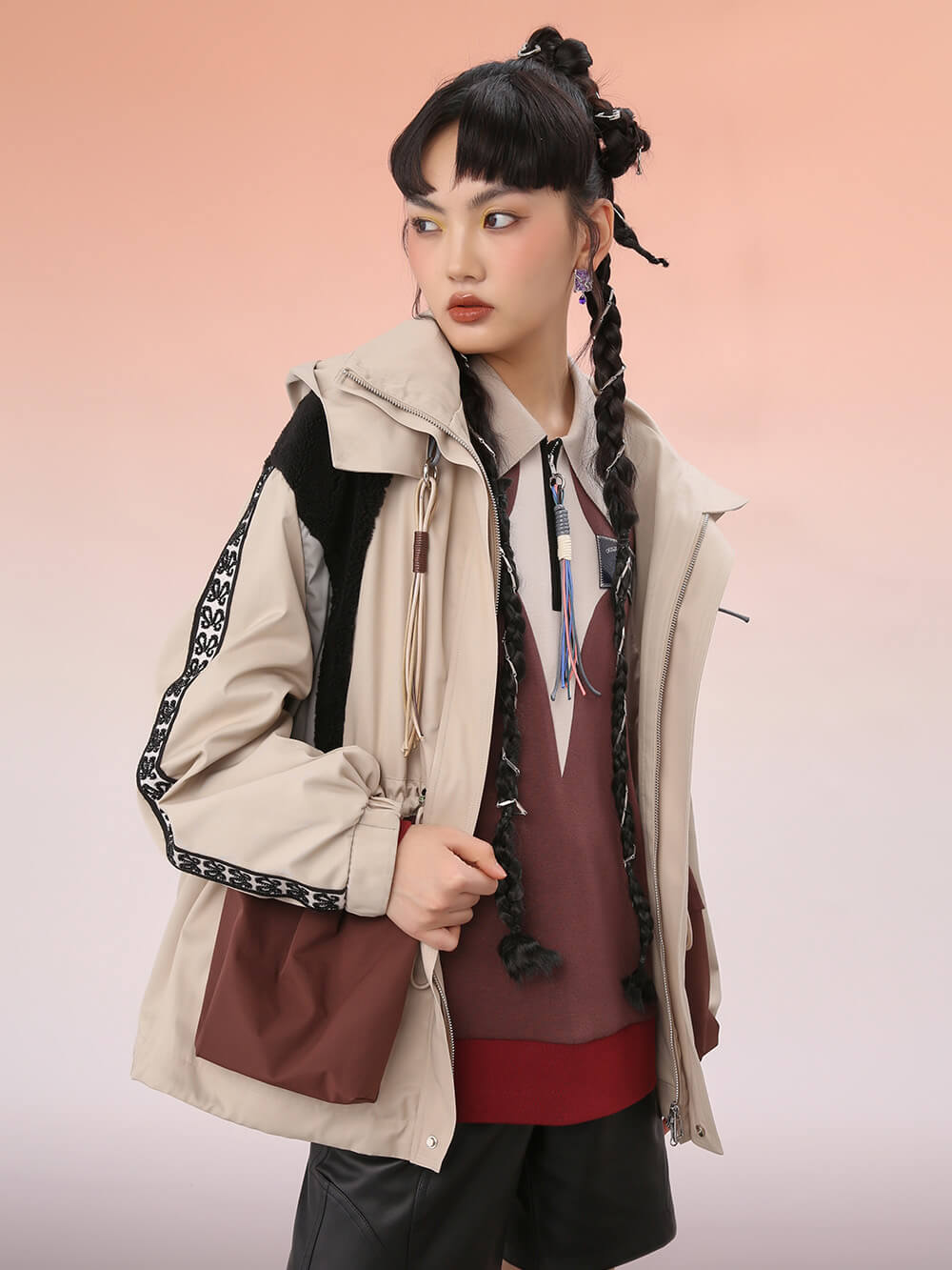 MUKZIN Chinese Style Cool Loose Printed All-match T-shirts