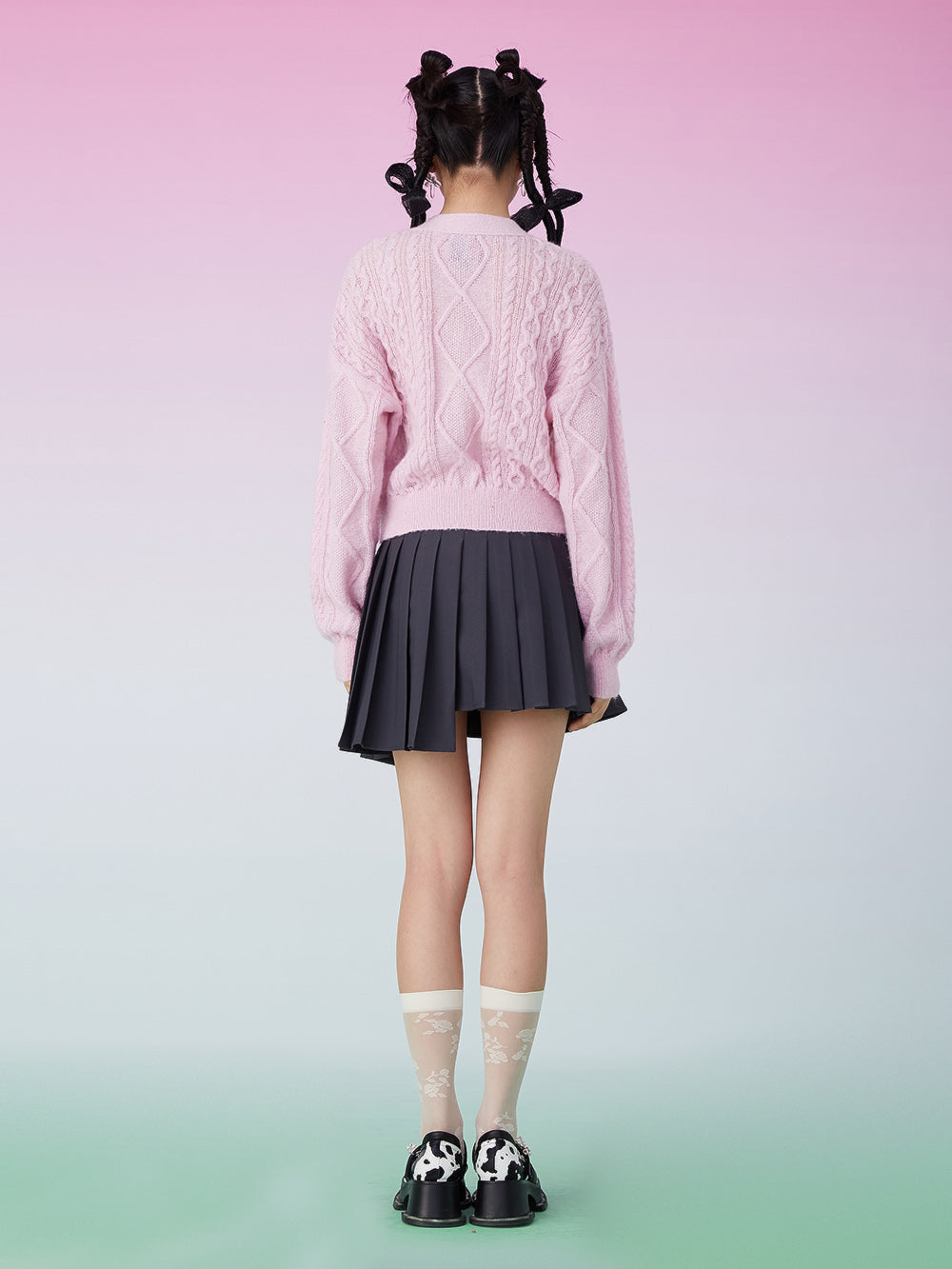 MUKZIN Spring Commute Pink Cardigan