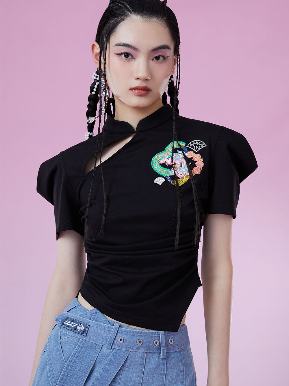 MUKZIN New Chinese Style Slim Original Eye appeal T shirts