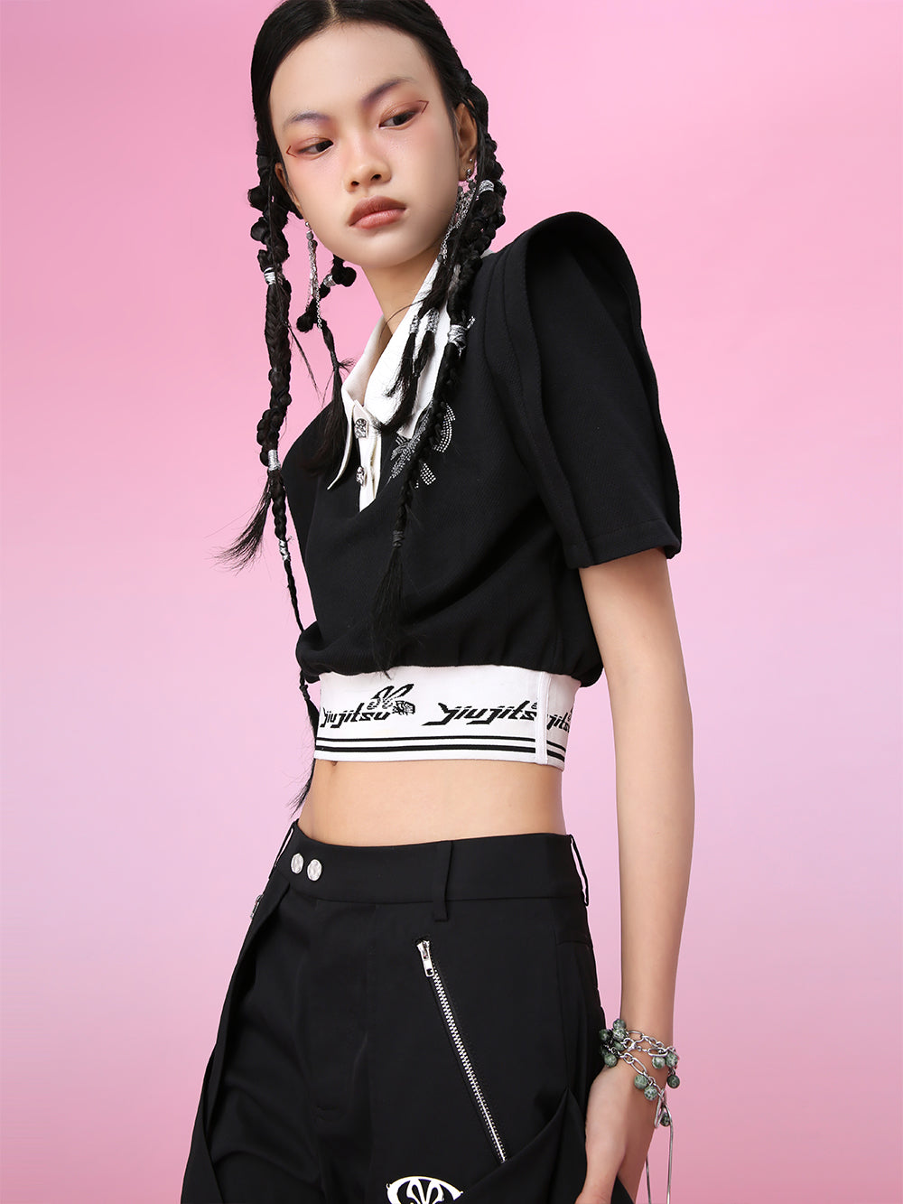 MUKZIN POLO Neck Mini Fashion Color Matching T-shirts
