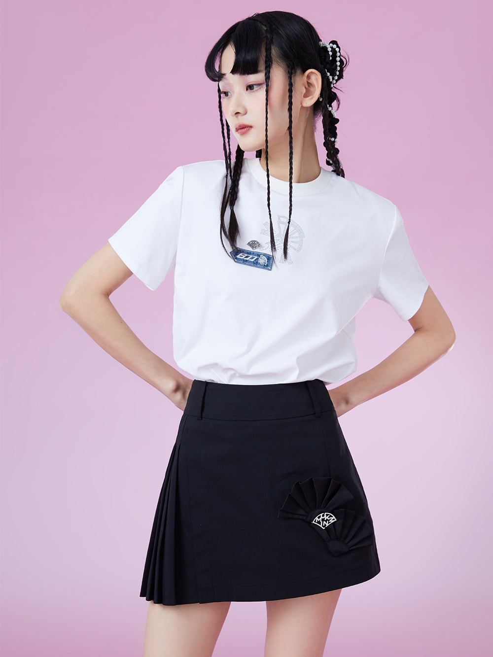 MUKZIN Suitable White Classic Fresh Cool T-shirts