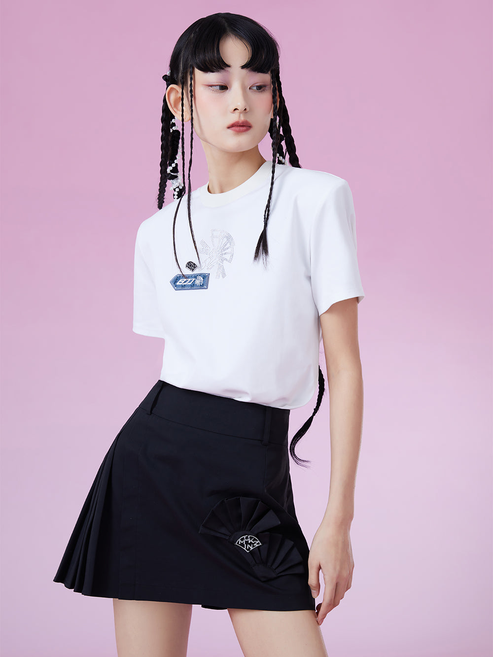 MUKZIN Suitable White Classic Fresh Cool T-shirts
