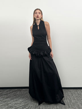 MUKTANK×Jqwention Neo-Chinese style puffy dress