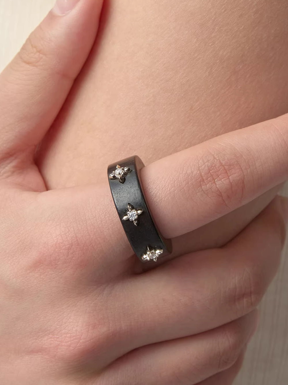 MUKTANK×SUN HUNTER Wooden Iris Ring