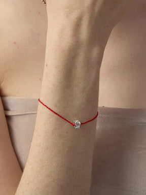 MUKTANK × SUN HUNTER Iris “Ruyi Bead” Red String Bracelet