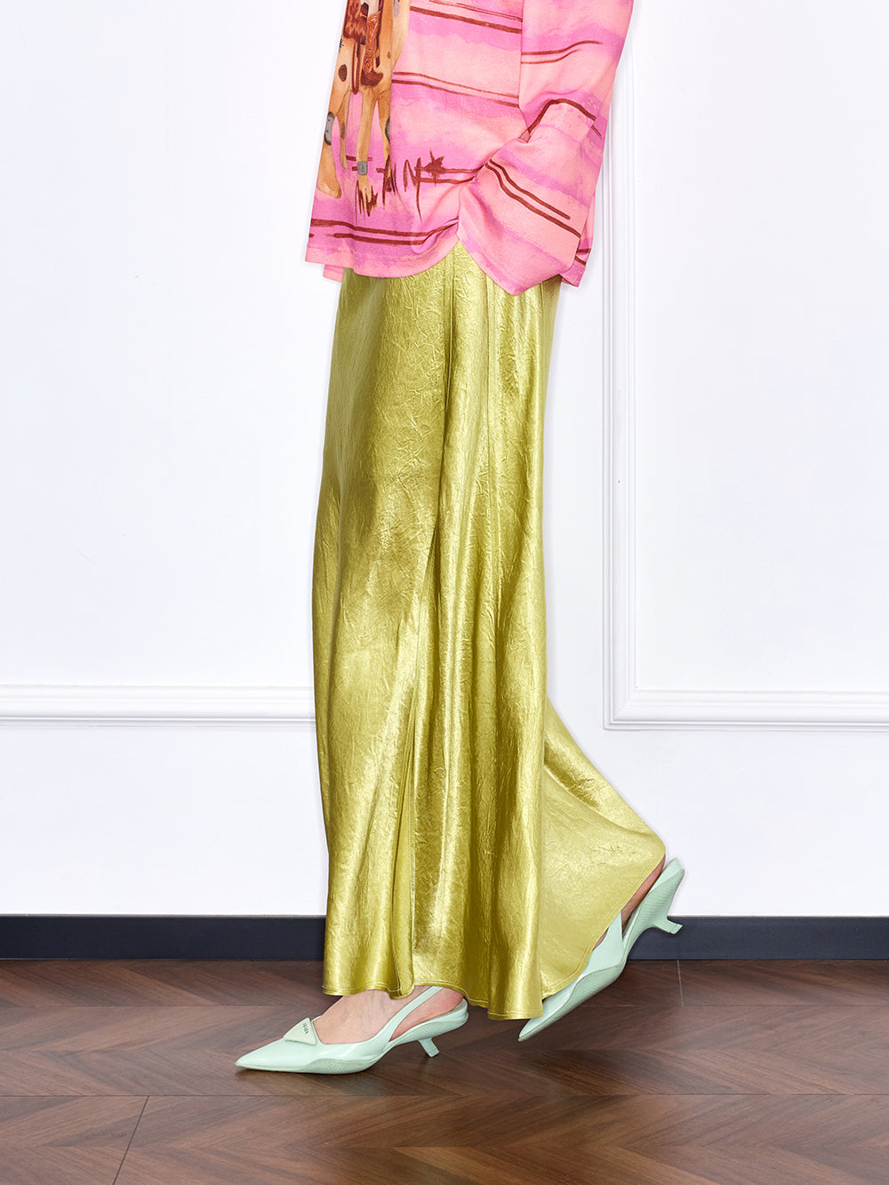 MUKZIN "Capsule Collection" Versatile Slit Mermaid Silky Maxi Dress in New Chinese Style
