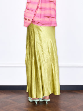 MUKZIN "Capsule Collection" Versatile Slit Mermaid Silky Maxi Dress in New Chinese Style