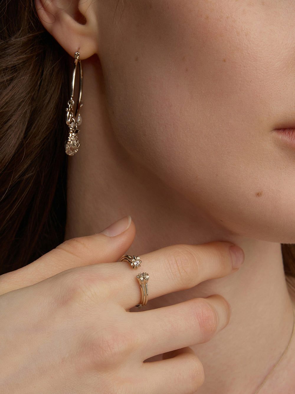 MUKTANK×SUN HUNTER Garden Flower Stem Ring