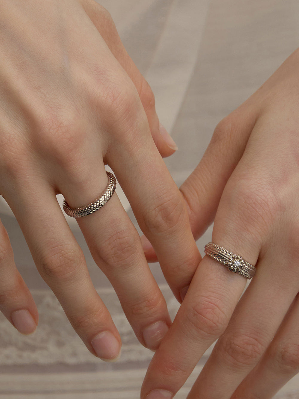 MUKTANK×SUN HUNTER Garden Daisy Woven Ring