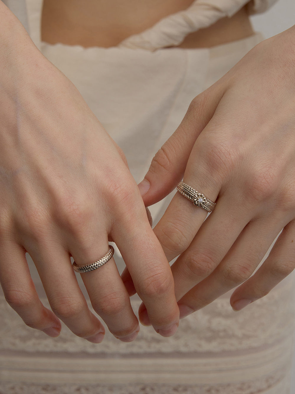 MUKTANK×SUN HUNTER Garden Daisy Woven Ring