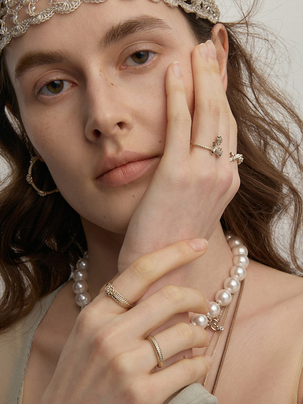 MUKTANK×SUN HUNTER Garden Daisy Woven Ring