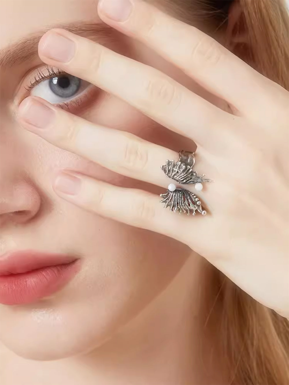 MUKTANK x QUANDO Butterfly Silver Ring