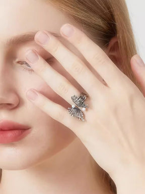 MUKTANK x QUANDO Butterfly Silver Ring