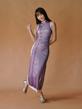 MUKTANK x LOUMUTAKU Neo-Chinese Purple Dress